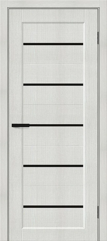 Межкомнатная дверь Bravo Мода-22 Black Shine, экошпон, Black Shine / Bianco Melinga, глухая